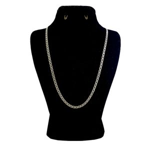 زنجیر نقره مردانه مدل دوبل کد 10